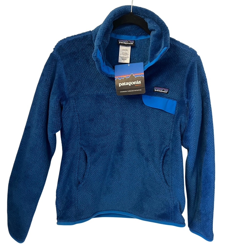 Patagonia NWT Re-Tool Snap-T Fleece Pullover Blue Polartec 
Womens Small